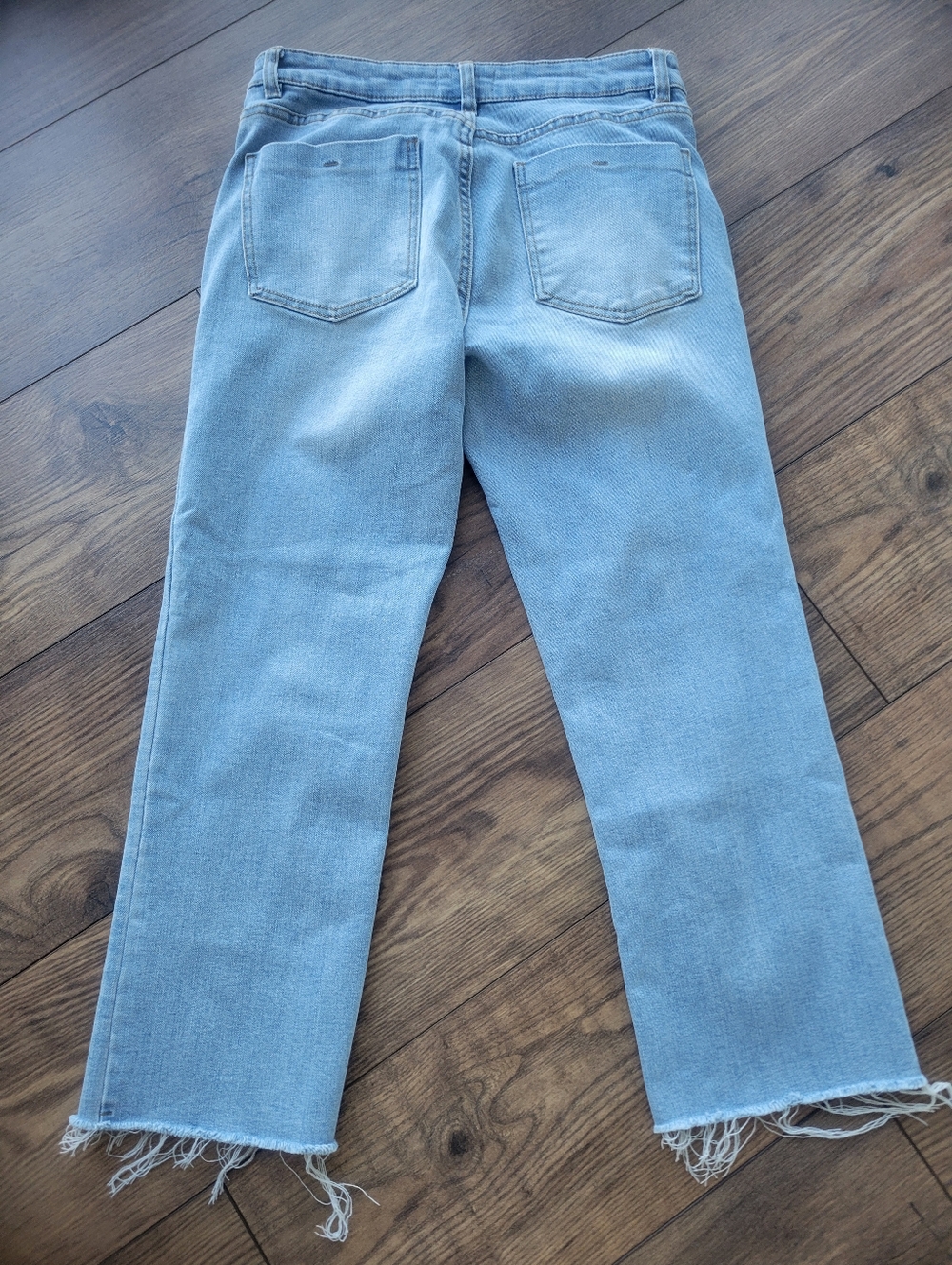Oat NY Straight Wide Leg Ankle Jean Light Wash Size 8/29 Waist - Picture 3 of 5